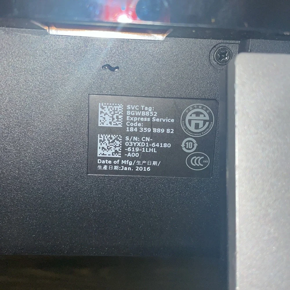 Black dell monitor